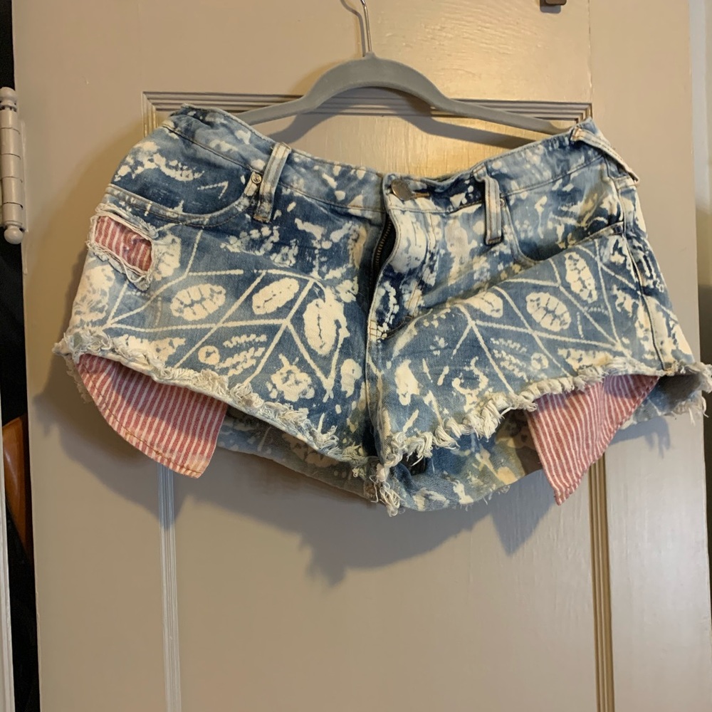 Free people denim shorts